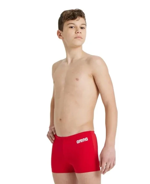 ARENA BOY'S TEAM SWIM SHORT SOLID RED - 3