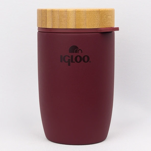 Igloo Bamboo Yemek Termosu 500ml-BORDO ürün görseli 1