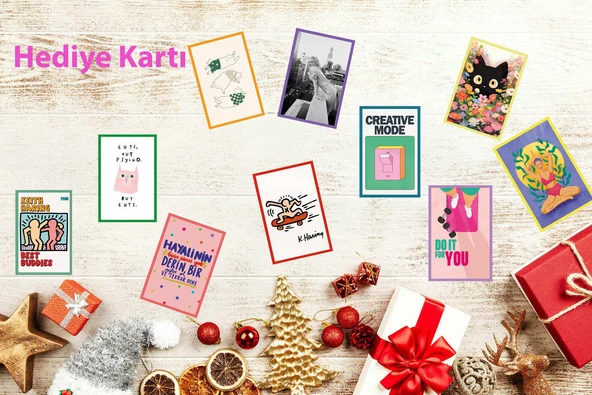 Hediye Kartı & Karpostal  Köpek ve Tavşan Temalı Özel Tasarımlı Anlamlı Kartlar - 6