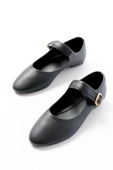 2606 Siyah Baretli Günlük Bayan Ayakkabı - Resim 3