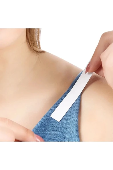 Vücut Ve Kıyafet Için Çift Taraflı Sabitleme Dekolte Abiye Gelinlik Elbise Sütyen Bantı - Resim 3