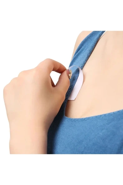 Vücut Ve Kıyafet Için Çift Taraflı Sabitleme Dekolte Abiye Gelinlik Elbise Sütyen Bantı - Resim 6