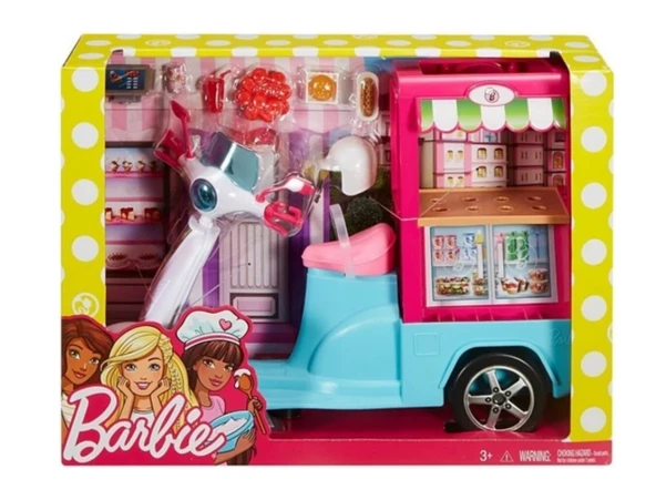 Barbie Yemek Arabası Fhr08