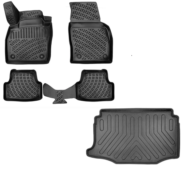 Seat Arona 2017 Sonrası Havuzlu Paspas + ALT Bagaj Havuzu Set