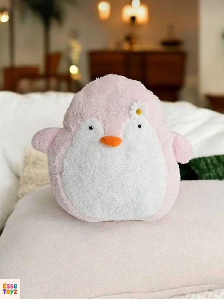 Sevimli Penguen Yastık Peluş Oyuncak – Yumuşak ve Konforlu Hediye Seçeneği - 4