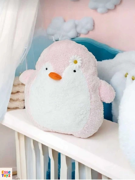 Sevimli Penguen Yastık Peluş Oyuncak – Yumuşak ve Konforlu Hediye Seçeneği - 1