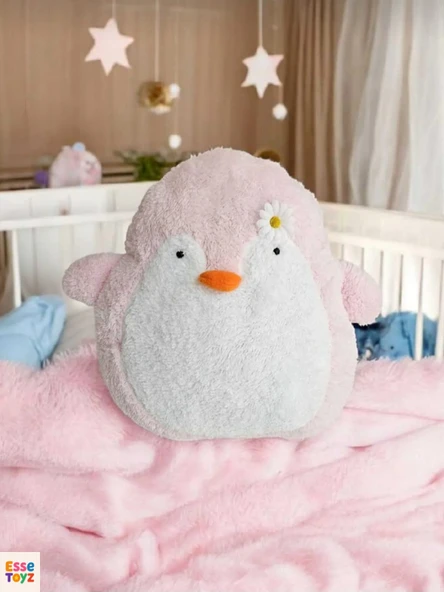 Sevimli Penguen Yastık Peluş Oyuncak – Yumuşak ve Konforlu Hediye Seçeneği - 3