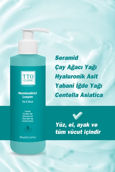 Tto Clinic Nemlendirici Losyon 200ml (seramid Cay Ağacı Yağı Centelle ) - 2