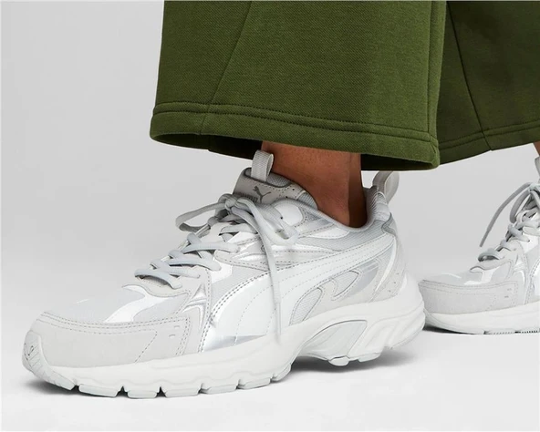 Milenio Tech SuedeCool Light Gray-Feather Gray-PUMA White - 2