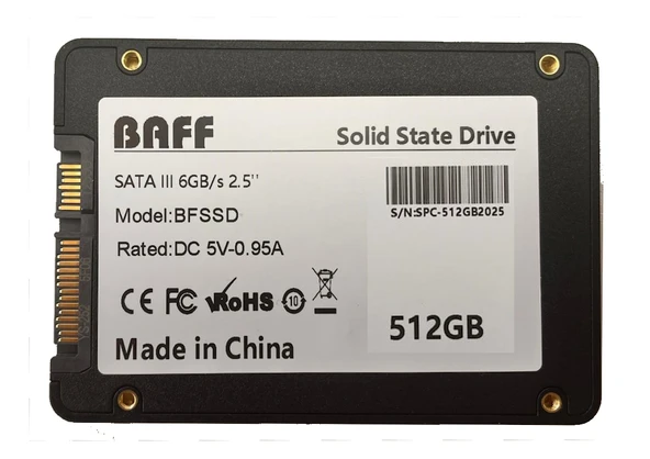 BAFF BF-SSD 512GB SATA III 2.5" 6GB/s Solid State Drive - 2