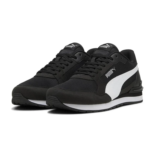 ST Runner v4 MeshPUMA Black-PUMA White-PUMA Silver - Resim 2
