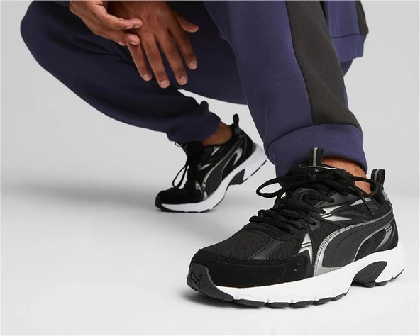 Milenio Tech SuedePUMA Black-Puma Aged Silver-Cool Dark Gray - 2