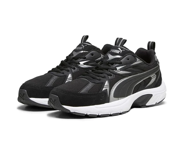 Milenio Tech SuedePUMA Black-Puma Aged Silver-Cool Dark Gray - 4