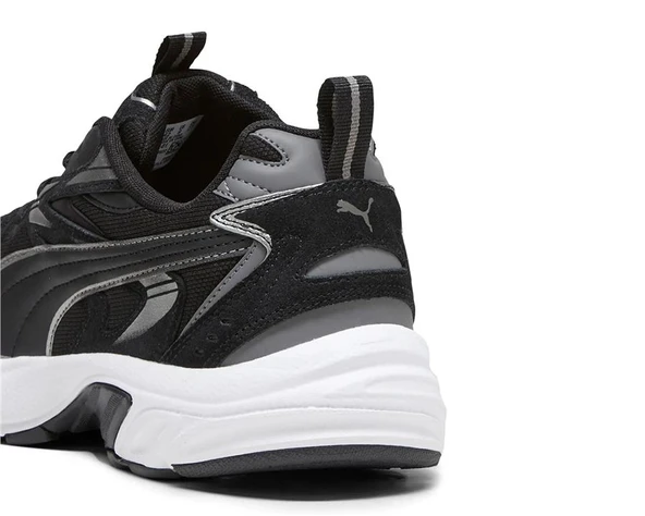 Milenio Tech SuedePUMA Black-Puma Aged Silver-Cool Dark Gray - 7