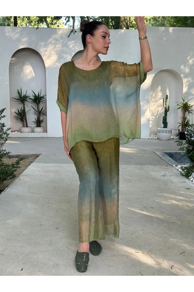 YAZLIK İPEK KUMAŞ ASTARLI İKİLİ TAKIM - 7
