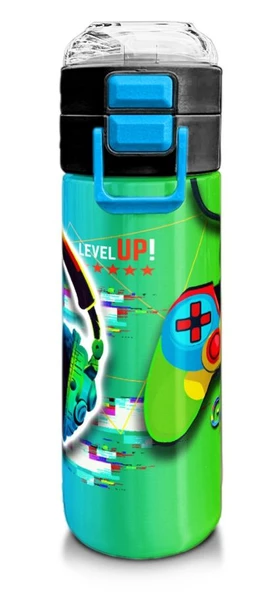Coral High 500 ml Kulaklık Game Desenli  - Erkek Çocuk Paslanmaz Çelik Okul Termosu/Suluk/Matara ürün görseli