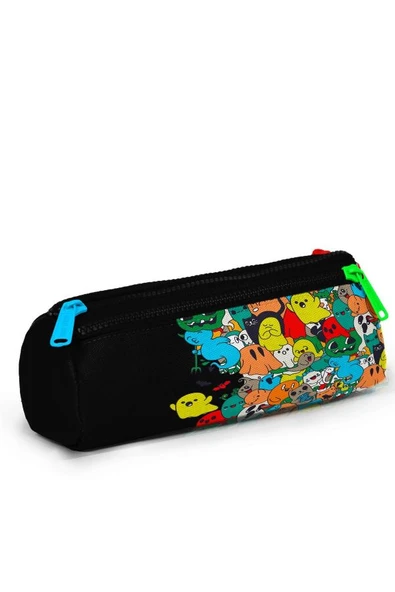 Coral High Kids Siyah Karikatür Desenli 3'lü Okul Çanta Seti SET0123774 - Erkek - 6