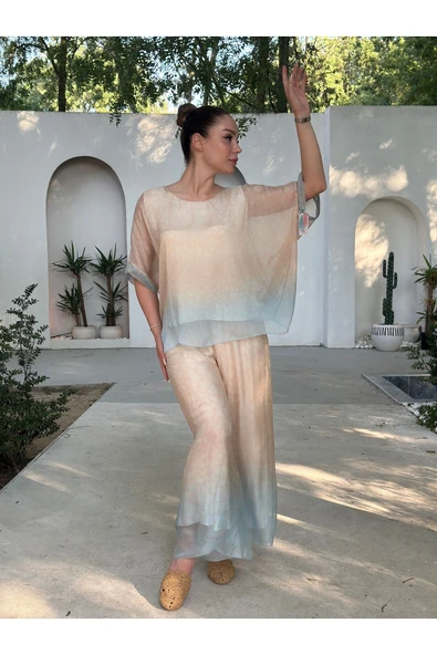 YAZLIK İPEK KUMAŞ ASTARLI İKİLİ TAKIM - 8
