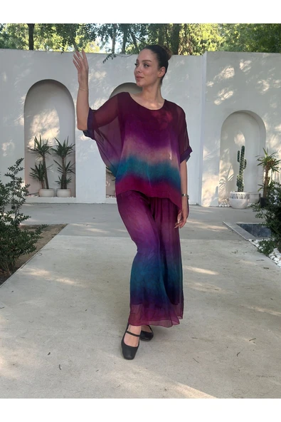 YAZLIK İPEK KUMAŞ ASTARLI İKİLİ TAKIM - 5