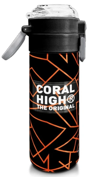 Coral High 500 ml Paslanmaz Çelik Okul Termosu/Suluk/Matara - Erkek Çocuk - Siyah Basketbol Baskılı - Sızdırma Yapmaz - Resim 3