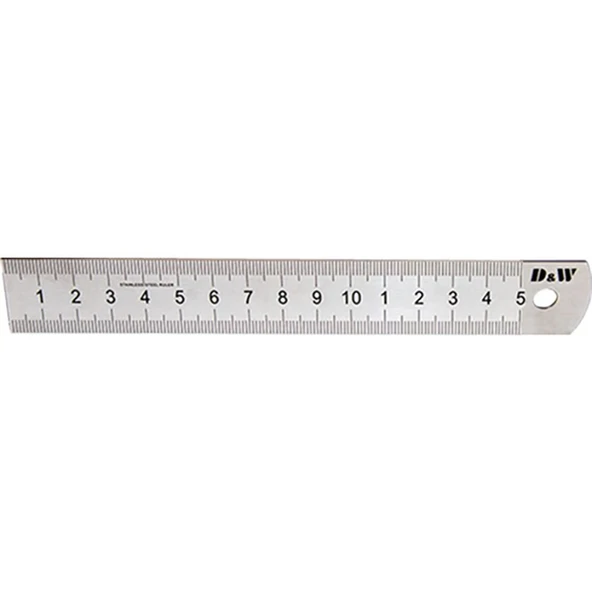 Dw Paslanmaz Esnek Çelik Cetvel 150 mm - 1