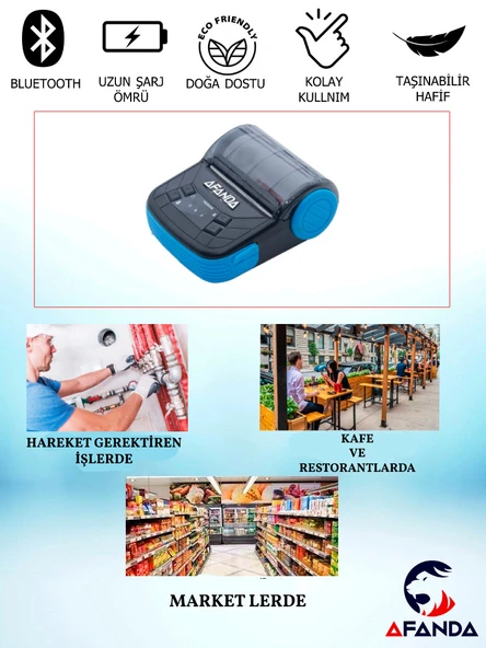 AFANDA Mobil Fiş Termal Yazıcı 80mm Mtp-3 - Resim 2