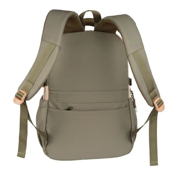 Relaxion Yeni Sezon Kalemlikli Yeşil-Pembe İthal Premium Okul Sırt Çanta 1511 - 5