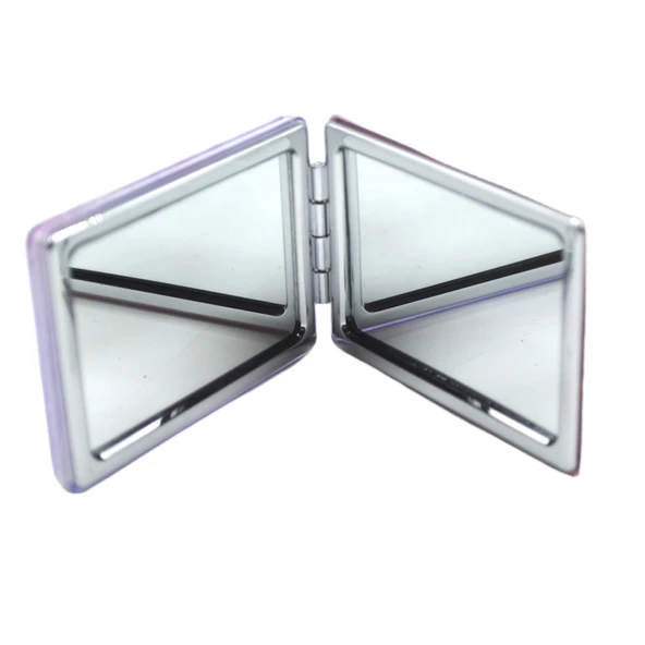 Keops Cep Makyaj Aynası Kare Çift Taraflı Sulu Tasarım Kapak 612148 - Resim 2