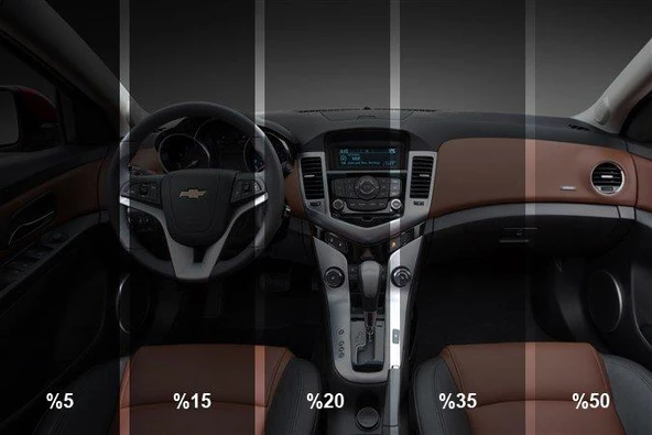 Oto/Ev Cam Filmi 50cmx600cm Light Black - Resim 2