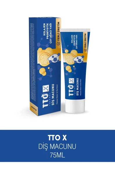 Tto X Diş Macunu Kolajen Çay Ağacı Yağ Hassas Dişler 75ml