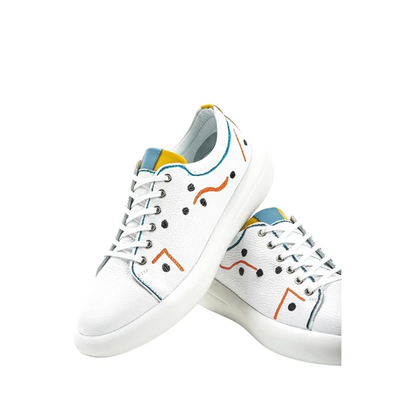 Fhoes 2614201 Hakiki Deri Erkek Sneaker Ayakkabı - 4