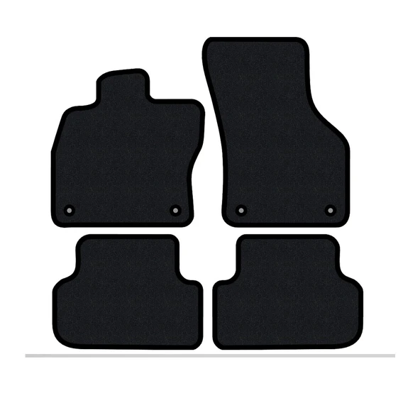 Mitsubishi Lancer Evo 9 2005-2007 Lüks Halı Paspas Seti Siyah ürün görseli