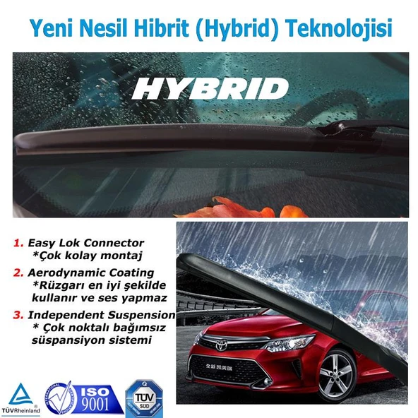 Toyota Yaris Hibrit Silecek (2011-2014) 700 mm TEK - Resim 2