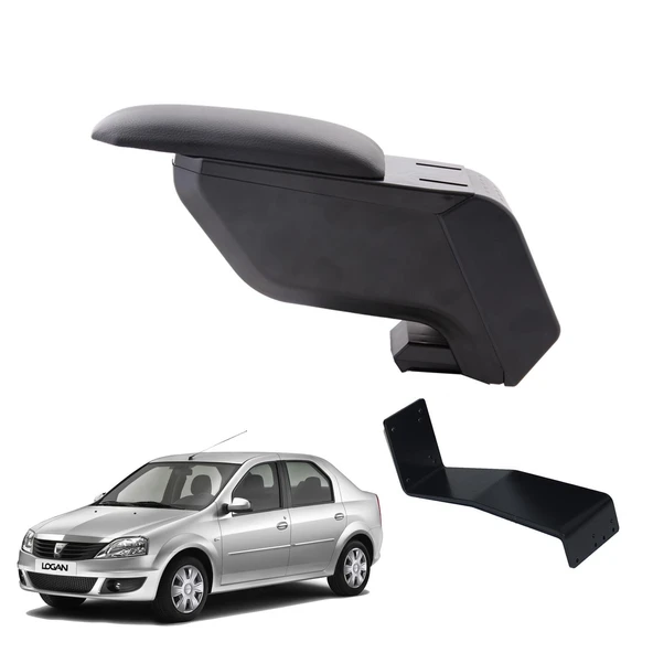 Dacia Logan Sedan 2012 Delmesiz Çelik Ayaklı Siyah Kolçak Kol Dayama ürün görseli