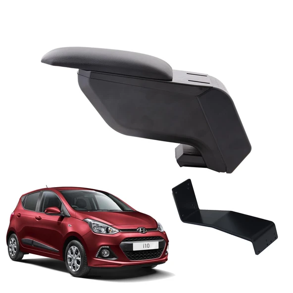 Hyundai i10 2020 Delmesiz Çelik Ayaklı Siyah Kolçak Kol Dayama ürün görseli
