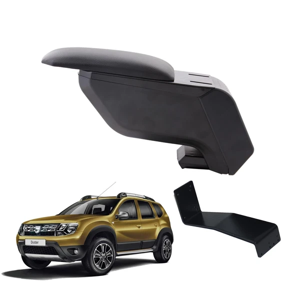 Dacia Duster 2015 Delmesiz Çelik Ayaklı Siyah Kolçak Kol Dayama ürün görseli