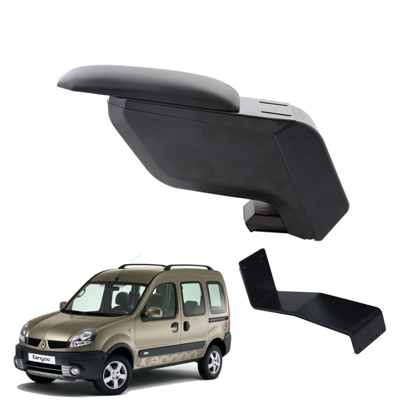 Renault Kangoo 2007 Delmesiz Çelik Ayaklı Siyah Kolçak Kol Dayama ürün görseli