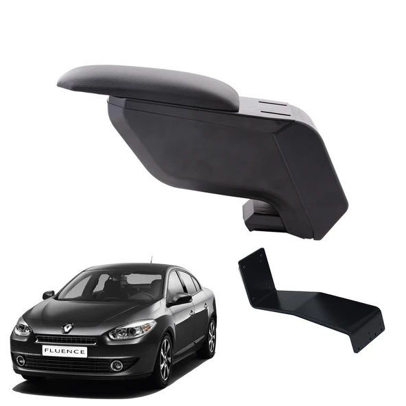 Renault Fluence 2012 Delmesiz Çelik Ayaklı Siyah Kolçak Kol Dayama ürün görseli