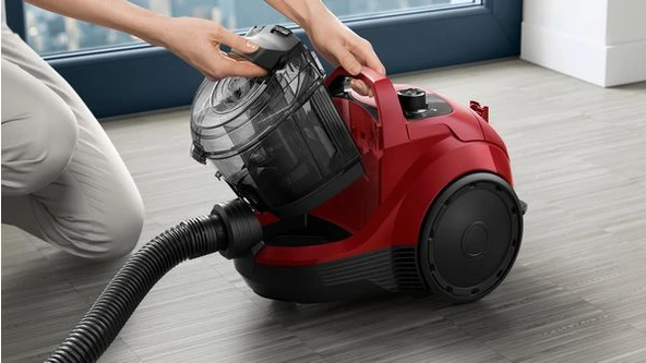 Siemens VSX21A300 550 W Toz Torbasız Elektrikli Süpürge Kırmızı - 2