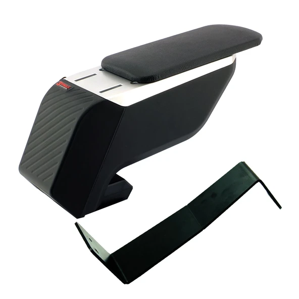 Fiat Doblo 2 2015 Premium HQ Lüks Delmesiz Çelik Ayaklı Gri-Siyah Kolçak ürün görseli