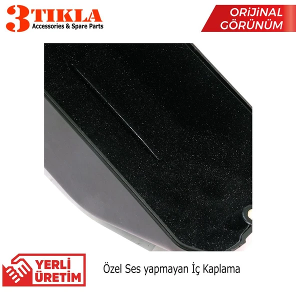 Renault Kangoo 2005 Premium HQ Lüks Delmesiz Çelik Ayaklı Gri-Siyah Kolçak - Resim 5