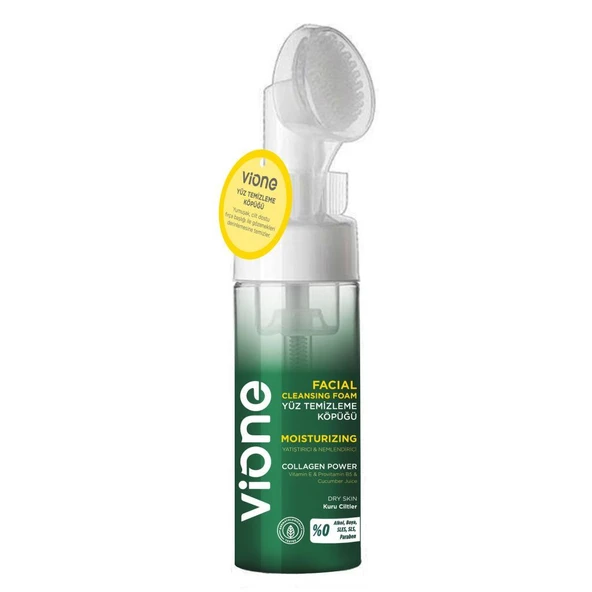 vione 3Lü Set Yüz Temizleme Köpüğü 150ml Özel Fırçalı - Resim 4