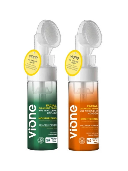 vione 2 Li Set Yüz Temizleme Köpüğü 150ml Özel Fırçalı ürün görseli