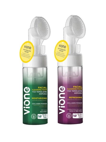 vione 2 Li Set-1 Yüz Temizleme Köpüğü 150ml Özel Fırçalı ürün görseli