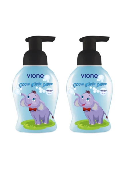 vione 2 Adet Erkek Çocuk Köpük Sabun 250 Ml