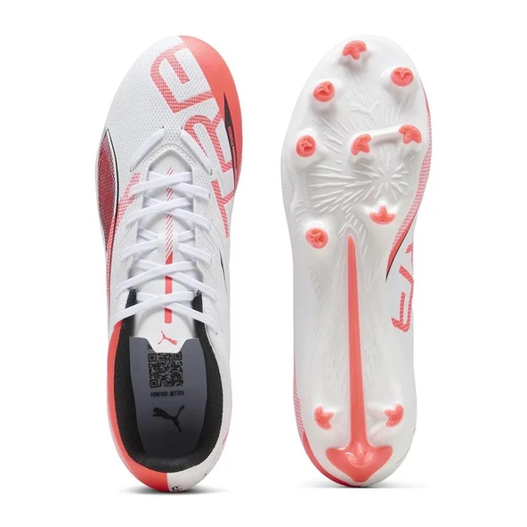 ULTRA 5 PLAY FG/AGPUMA White-PUMA Black-Glowing Red - 3