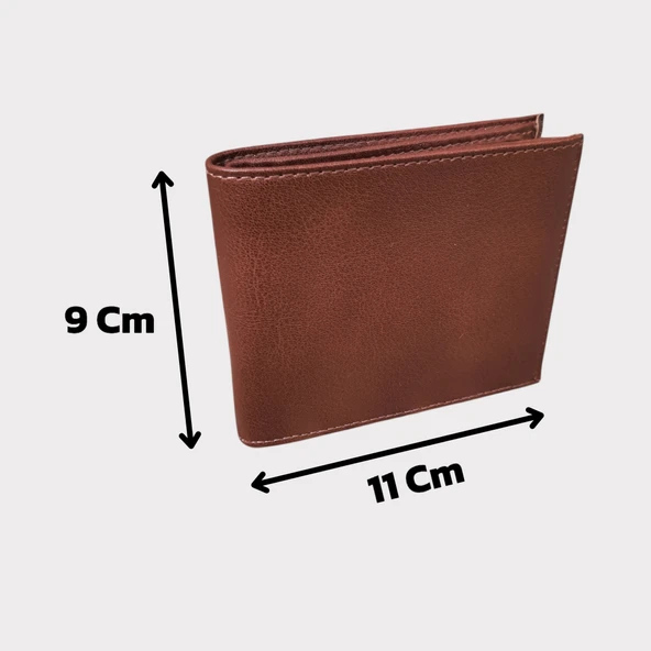 Hakiki Deri Erkek Bozuk Para Gözlü Taba Cüzdan gvn-0132 - Resim 6