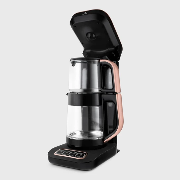 KARACA ÇAYSEVER ROBOTEA PRO CONNECT 4 IN 1 ÇAY MAKİNESİ ROSEGOLD - Resim 2