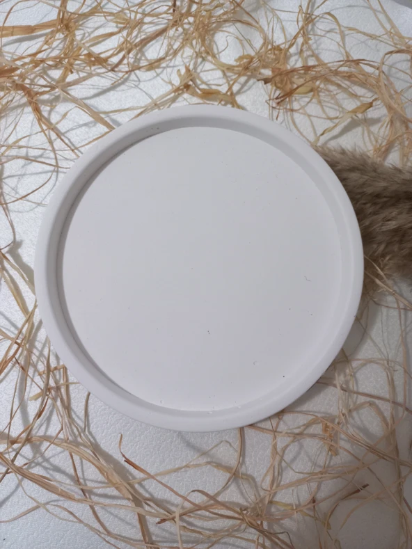 YUVARLAK TABAK BEYAZ - Resim 2