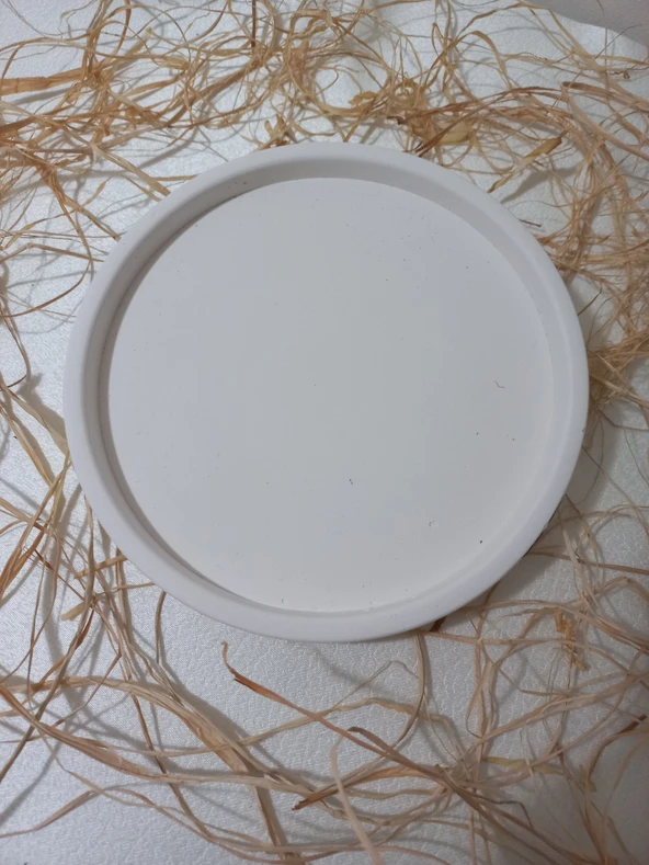 YUVARLAK TABAK BEYAZ - Resim 3